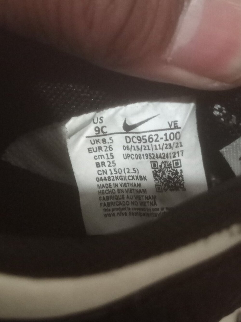 Nike Dunk Low EMB NBA 75th Anniversary Chicago (TD) 9C (DC9562-100) - Picture 2 of 13